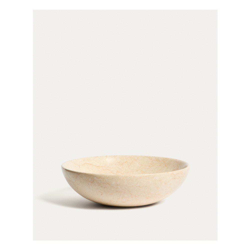 Bézs kő kerek mosdókagyló ø 40 cm Darnen – Kave Home