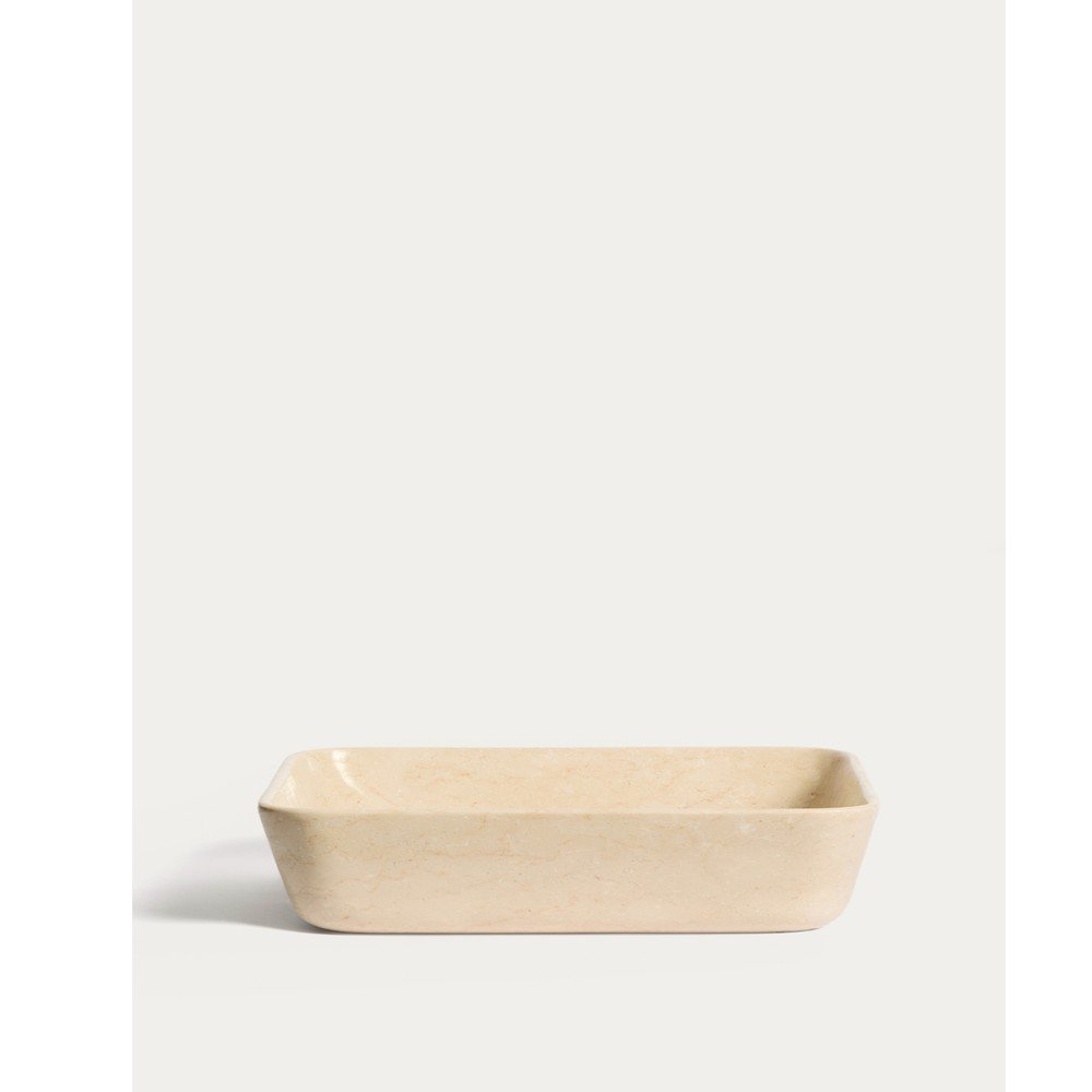 Bézs kő mosdókagyló 55x35 cm Darnen – Kave Home