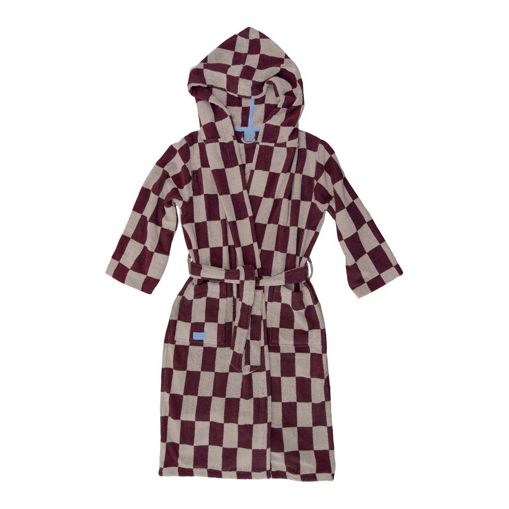 Borvörös pamut fürdőköpeny S/M Retro – Mette Ditmer Denmark
