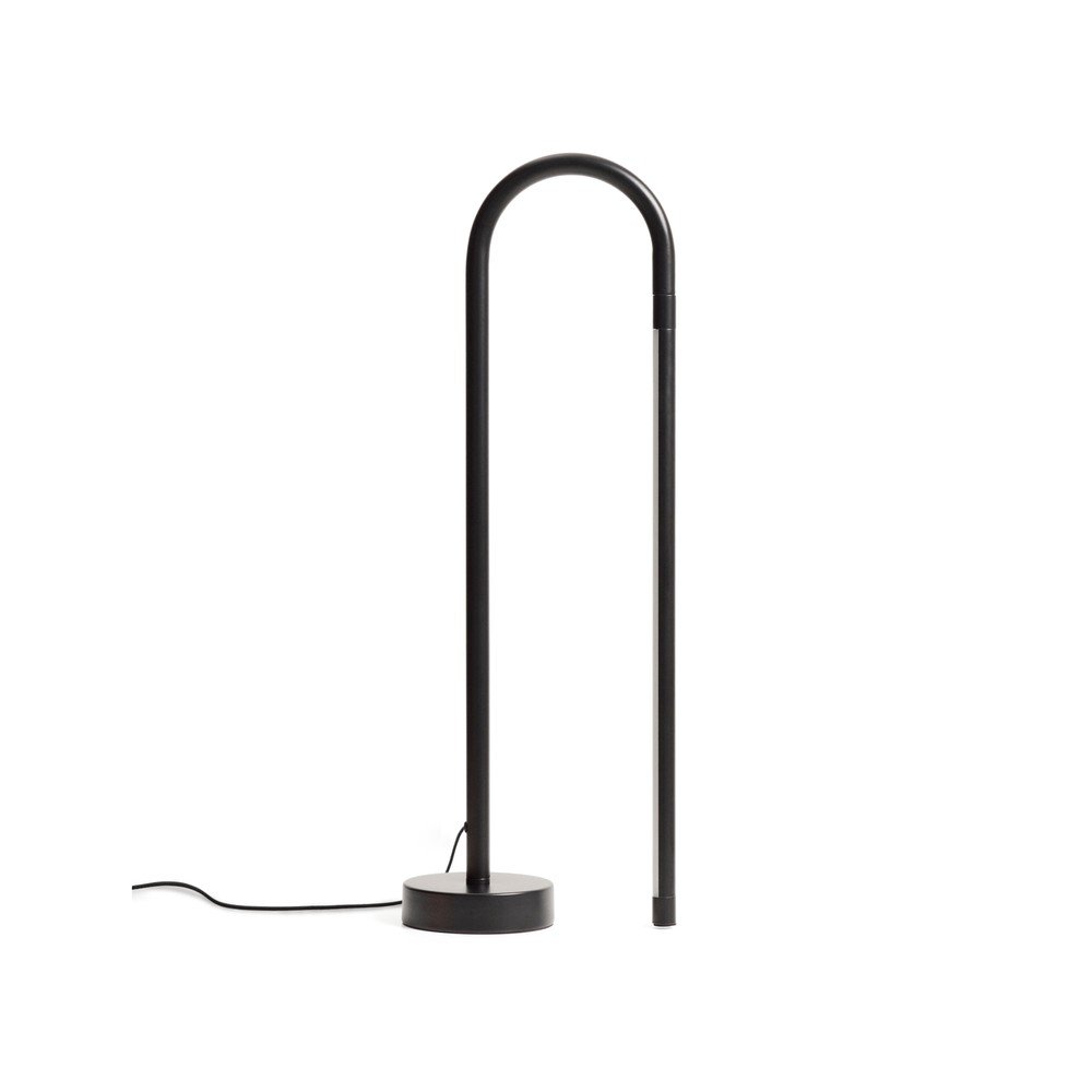 Fekete LED állólámpa (magasság 60 cm) Bow – Kave Home