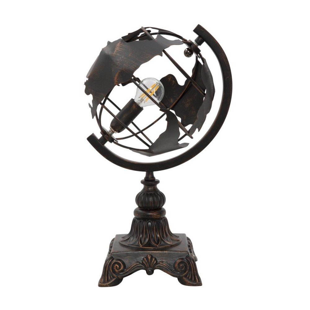 Fekete asztali lámpa fém búrával (magasság 40 cm) World Industry – Mauro Ferretti