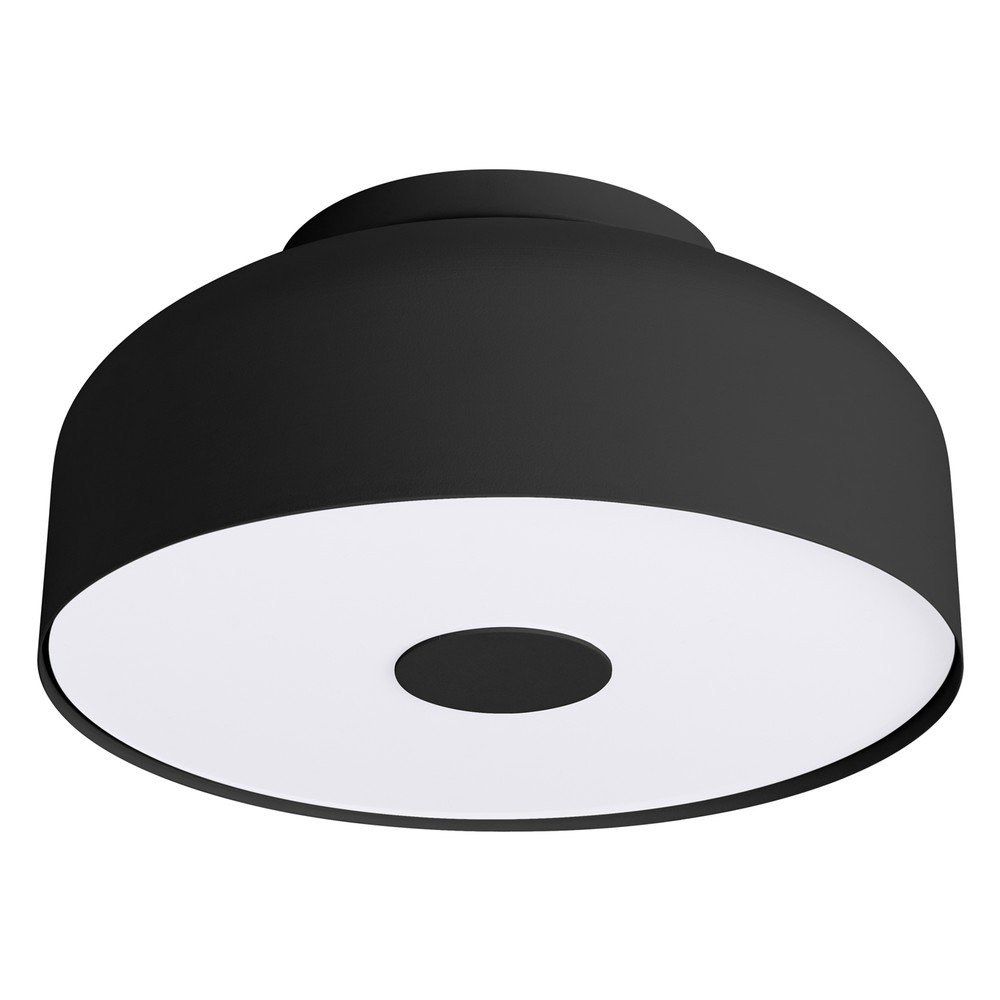 Fekete mennyezeti lámpa ø 30 cm Blacko – Sollux