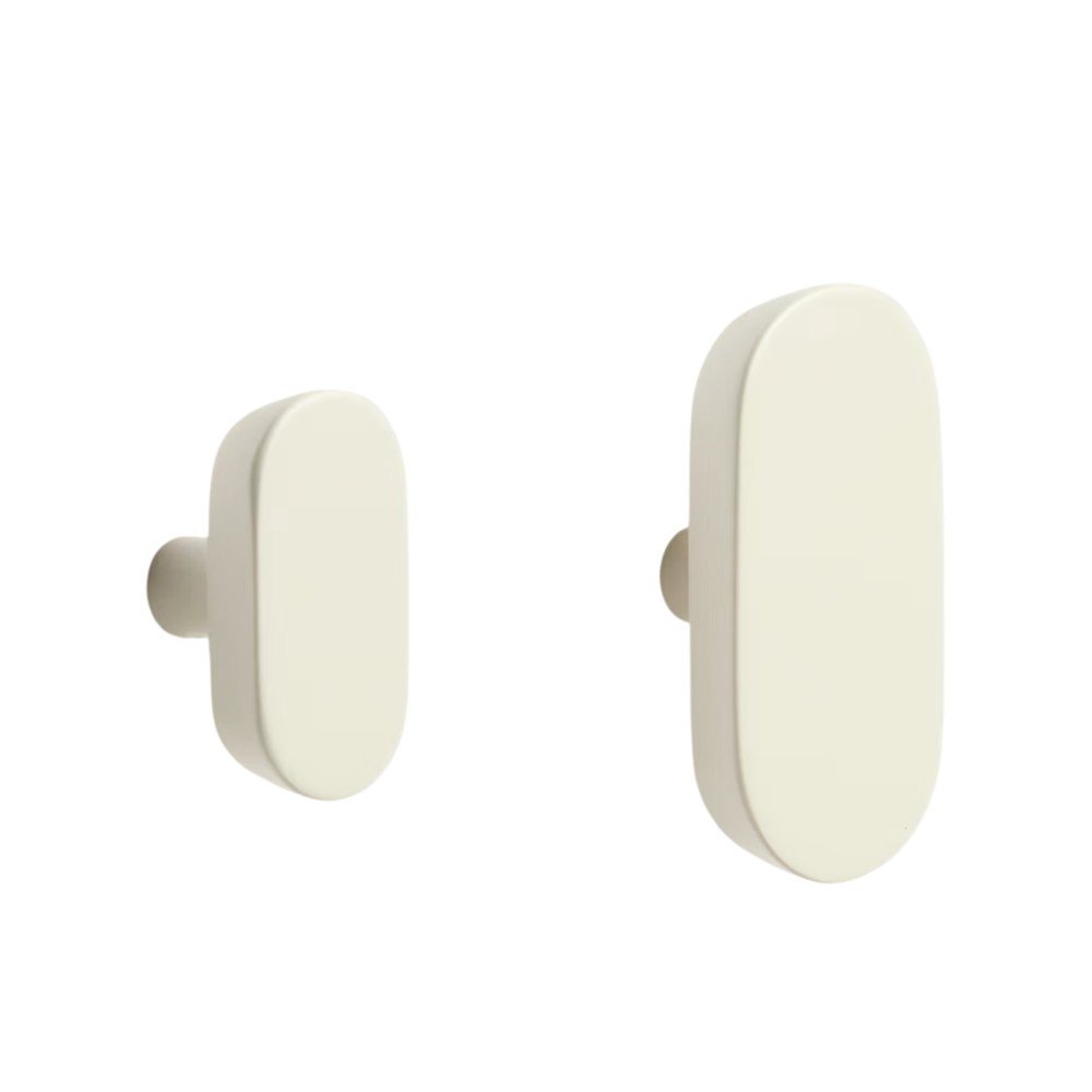 Krémszínű fali bükkfa akasztó szett 2 db-os Arely – Kave Home