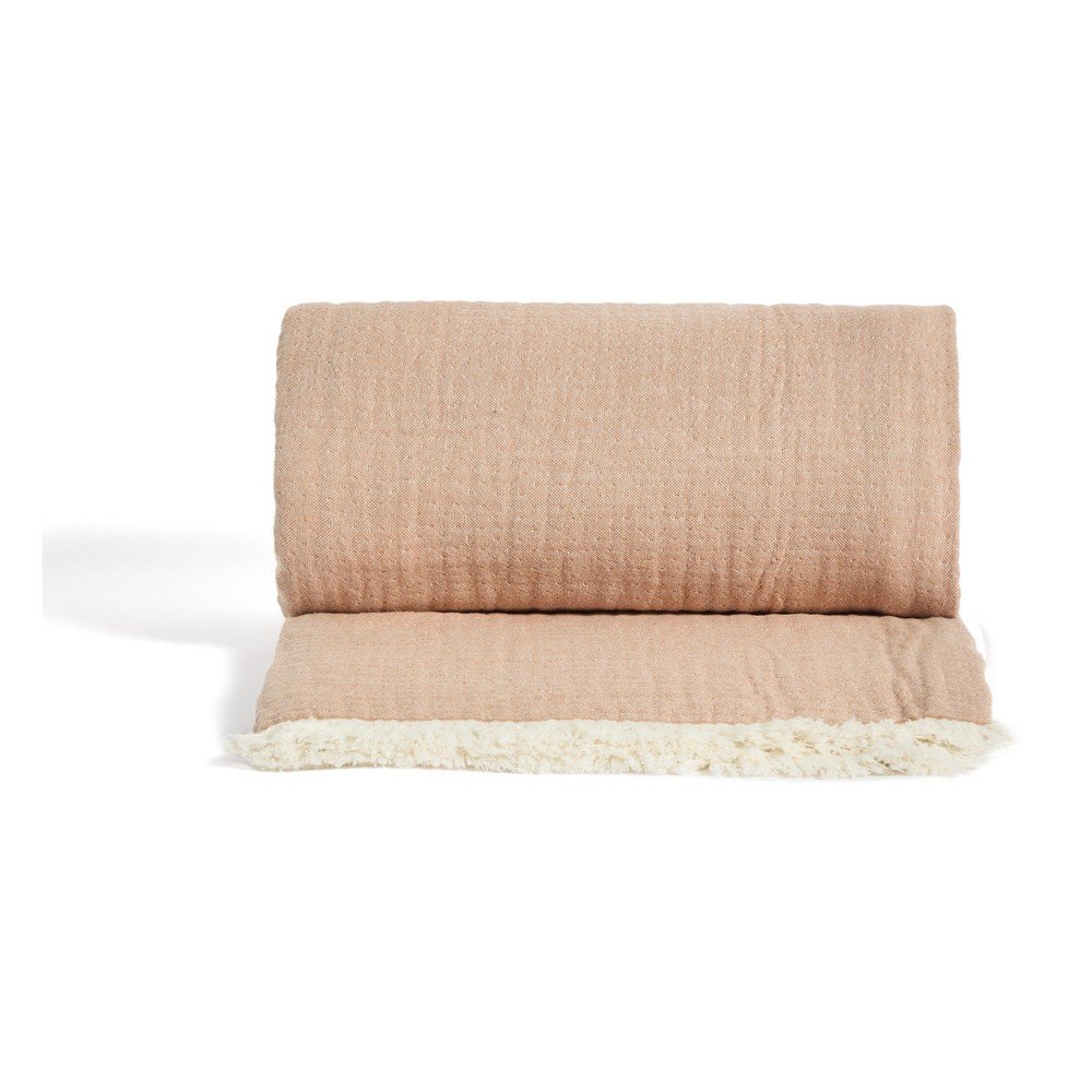 Lazacszínű muszlin gyerek takaró 130x170 cm Nafine – Kave Home