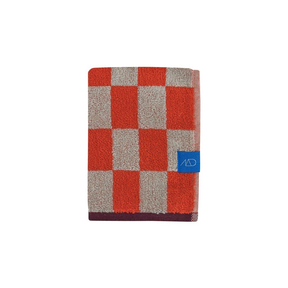 Narancssárga-bézs frottír bio pamut törölköző szett 2 db-os 40x55 cm Retro – Mette Ditmer Denmark