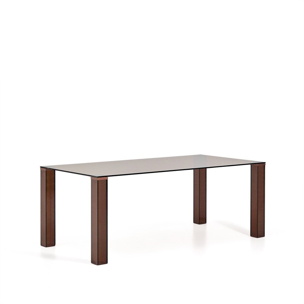 Üveg étkezőasztal 100x200 cm Adularia – Kave Home