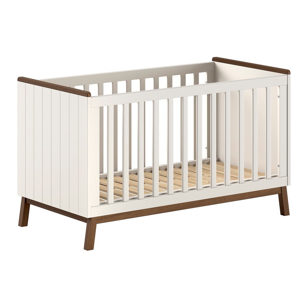 Bézs borovi fenyő babaágy levehető oldallal-állítható magassággal 70x140 cm Sezane – Vipack