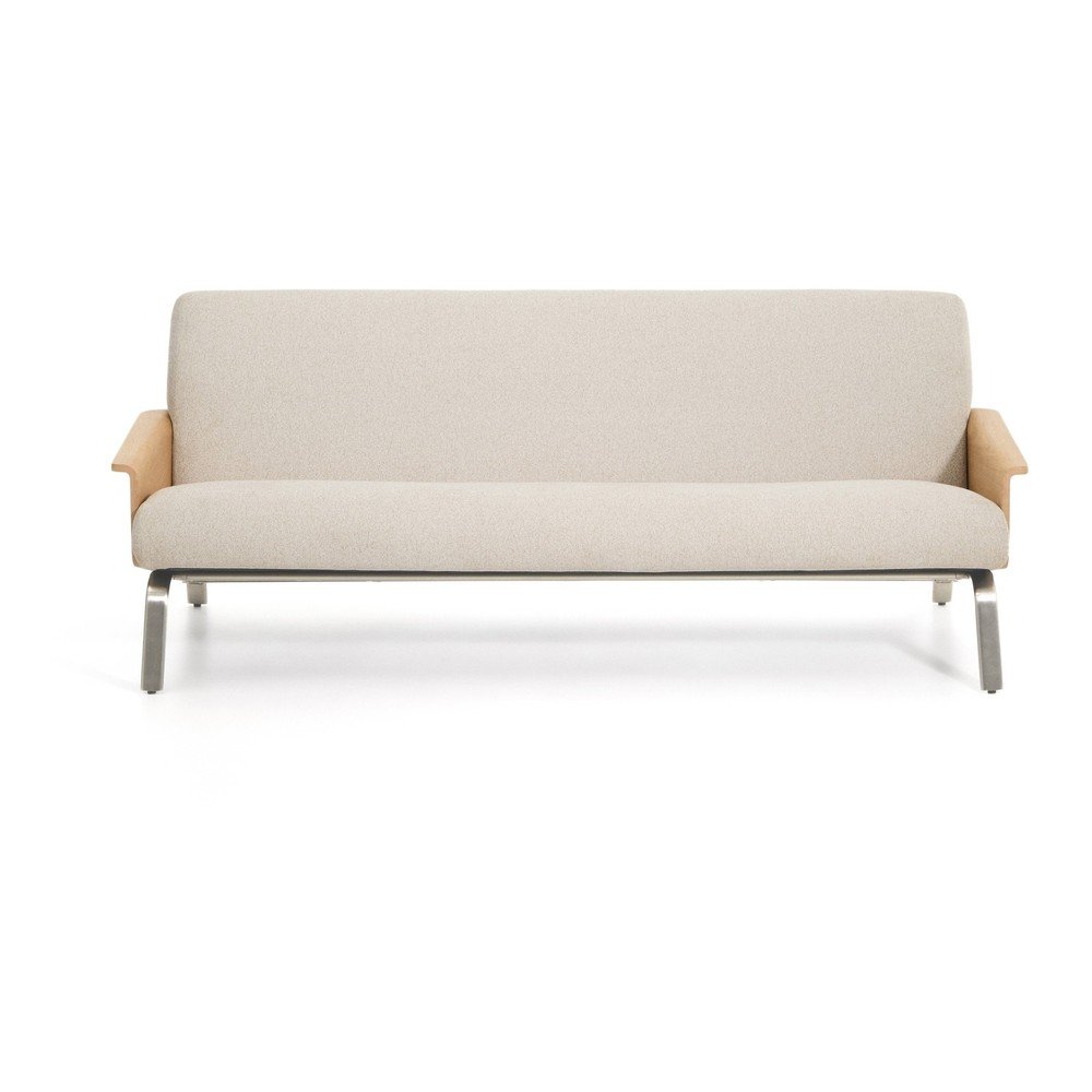 Bézs zsenília kanapé 205 cm Amsen – Kave Home