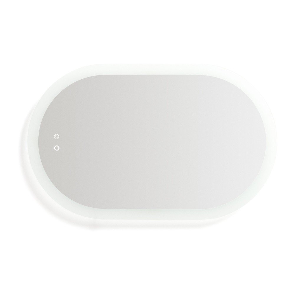 Fali tükör világítással 80x50 cm Mervi – Kave Home