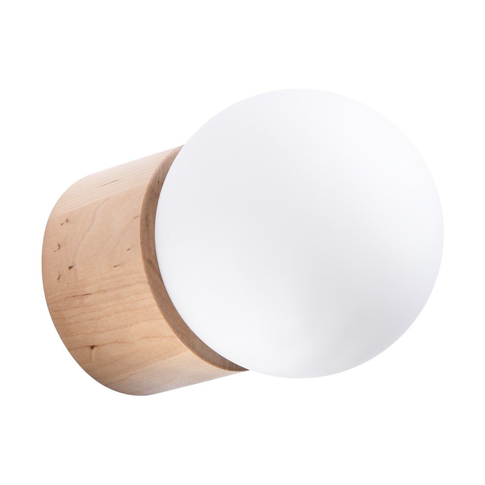 Fehér-natúr színű fali lámpa ø 12 cm Surtur – Sollux