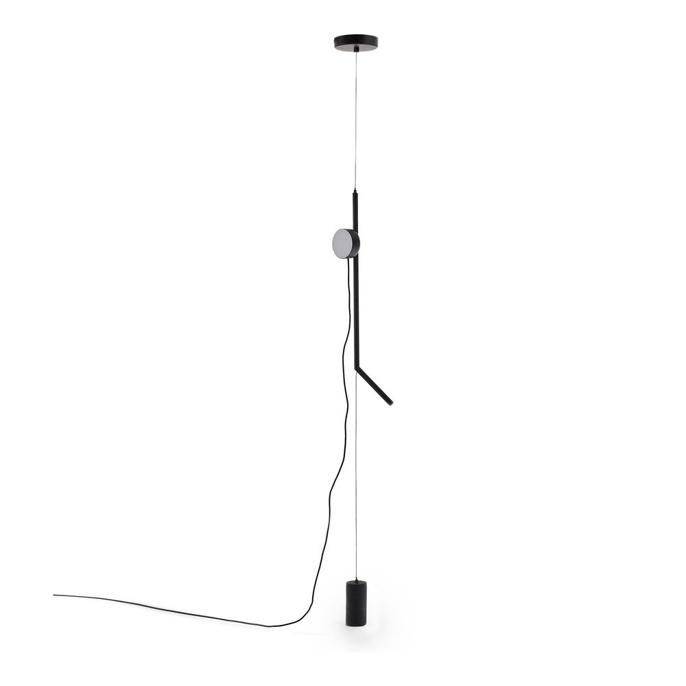 Fekete LED dimmelhető állólámpa (magasság 339 cm) Orey – Kave Home