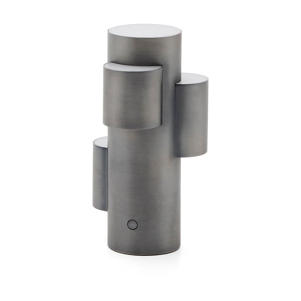 Fekete fém LED dimmelhető asztali lámpa (magasság 26