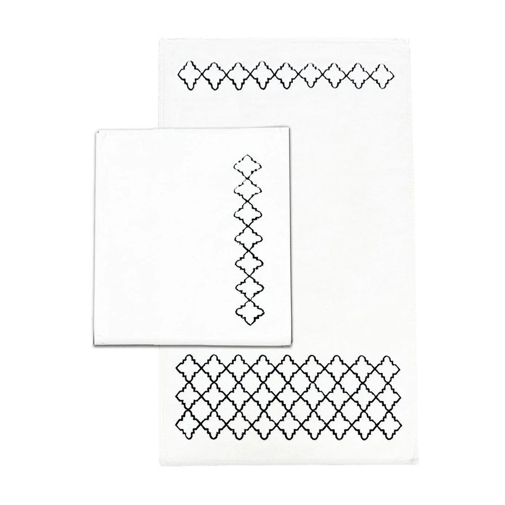 Krémszínű fürdőszobai kilépő szett 2 db-os 60x100 cm Luxury – Foutastic