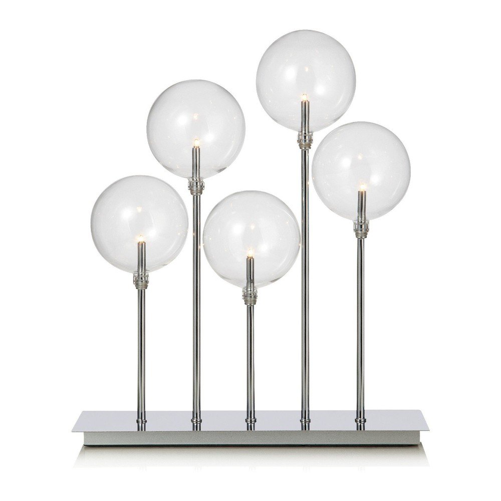 Mäster ezüstszínű világító gyertyatartó