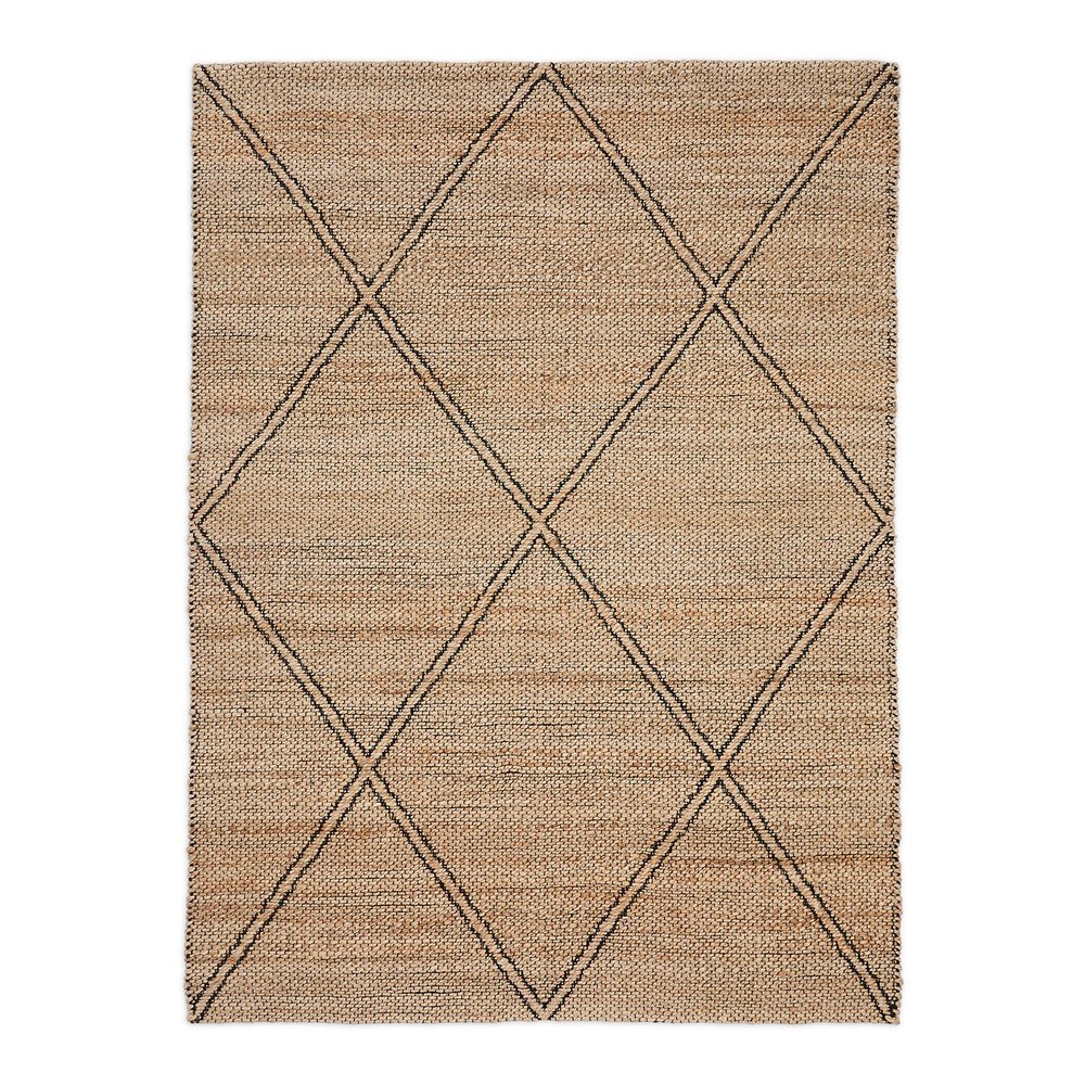 Natúr színű kézi szövésű juta szőnyeg 200x300 cm Vallalta – Kave Home