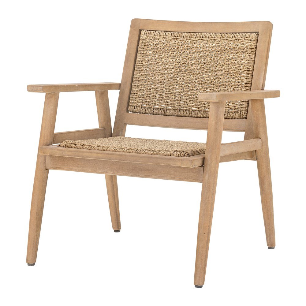 Natúr színű tömörfa kerti fotel Sorrento – Bloomingville