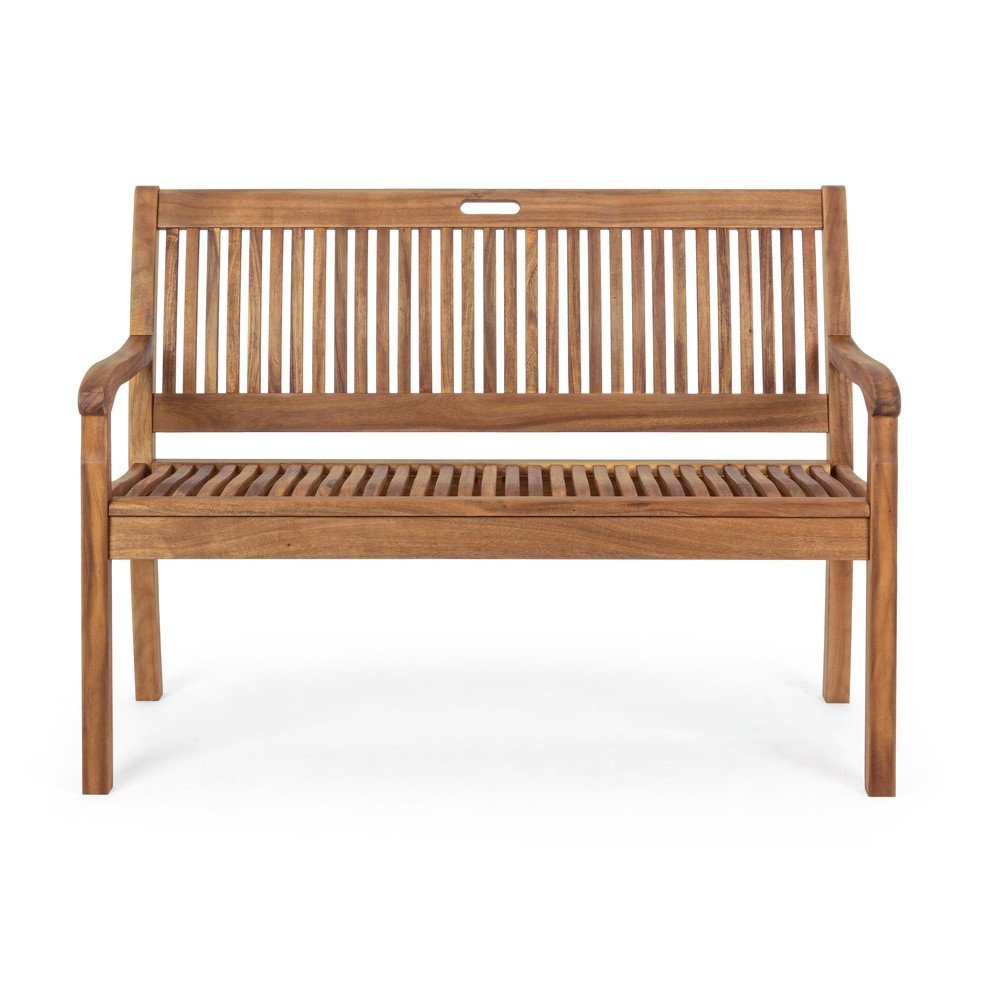 Natúr színű tömörfa kerti pad Noemi – Bizzotto