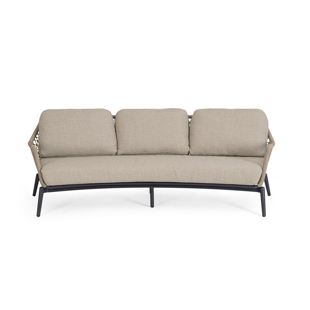 Világosbarna akácfa kerti kanapé Eulero – Bizzotto