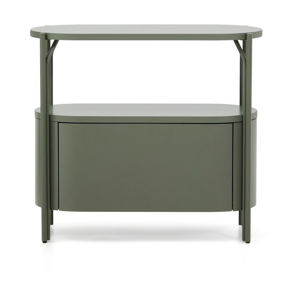 Zöld mosdó alatti szekrény 90x81 cm Arely – Kave Home